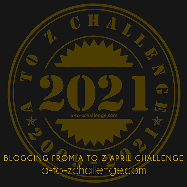 #AtoZChallenge 2021 badge